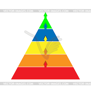 Инфографика ведущего поколения, пирамида - векторная графика