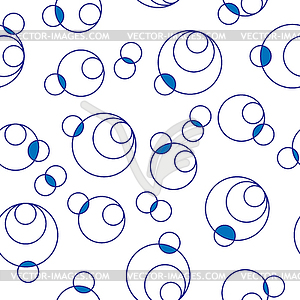 Seamless pattern with overlapping and overlapping - vector clip art