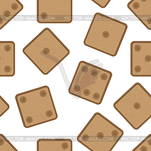 Seamless pattern with wood imitation texture cubes - vector clipart