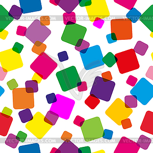 Seamless pattern with colored squares. Modern rando - vector clipart / vector image