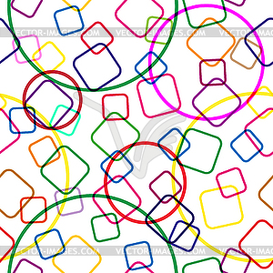 Seamless pattern. contours of overlapping colored - vector clipart