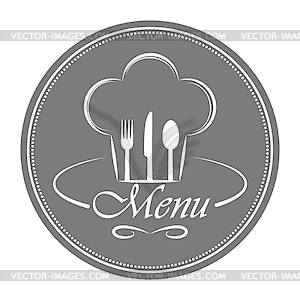 Logo template for restaurant, catering or gastro - royalty-free vector clipart