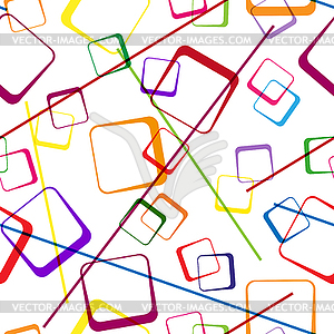 Seamless pattern of multi-colored intersecting - vector clipart