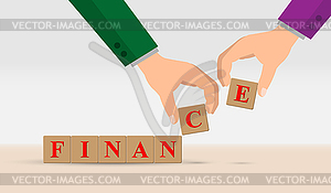 Concept of financial growth or financial success, - stock vector clipart