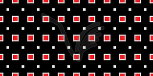 Seamless geometric pattern. Red and black colors ar - vector image