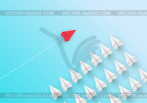 Business or career in conceptual plot. red - vector clipart