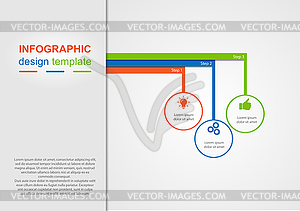 Infographic template for use in illustrating - vector clipart