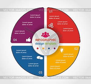 Infographic template for use in illustrating - vector clipart