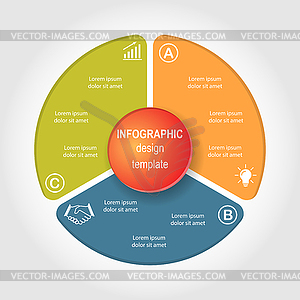 Infographic template for use in illustrating - vector clipart