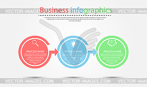 Business infographics for visual design of - vector clipart