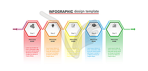 Business infographics for project design, strategy - vector clipart