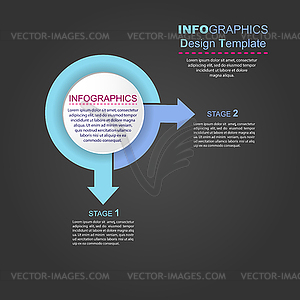 Infographics for project design, training, - royalty-free vector image