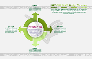 Infographics for project design, training, - vector image