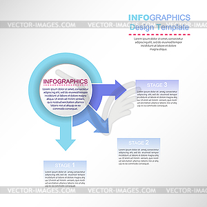 Infographics for project design, training, - vector clipart