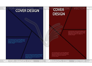 Editable design for cover, A4 format. - vector clipart