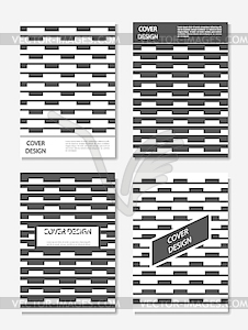 Editable cover design, A4 format. Geometric abstrac - vector EPS clipart