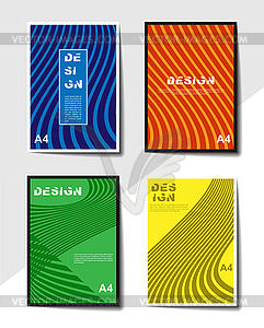 Business design for design of brochures, - vector clipart