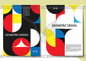 Business design for design of brochures, - vector image