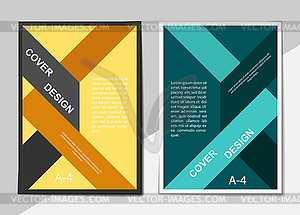 Editable cover design, A4 format. Abstract - vector clipart