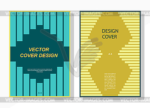 Geometric cover design templates A-4 format. - vector EPS clipart