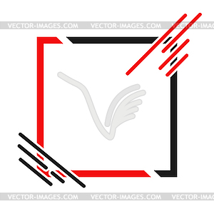 Abstract frame. Conditional frame border f - vector clipart
