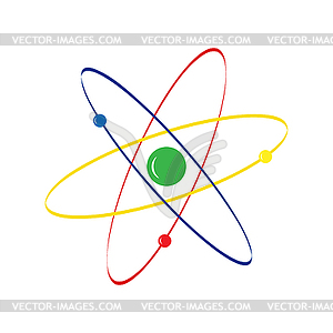 Atom icon to create logo, logo, site or - vector clip art