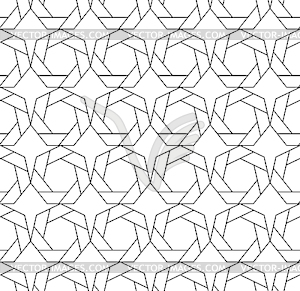 Seamless pattern, parallel and connecting lines - vector image