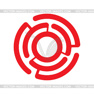 Logo of spiral. Spiral electric cooker. outline - vector clipart