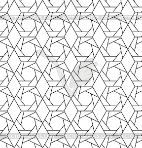 Seamless pattern, parallel and connecting lines - vector clipart