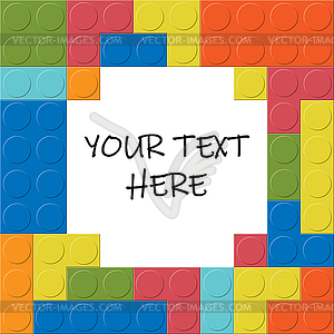 Background of designer cubes with place for text. - vector clipart