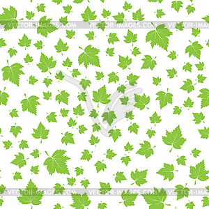 Green foliage seamless pattern. Stock for ba - vector image