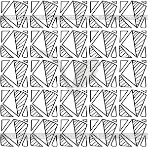 Abstract seamless pattern of arbitrary shapes for - vector image