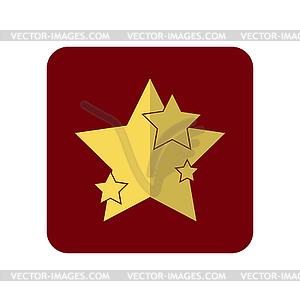 Star icon. Simple design f - vector image