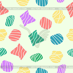 Abstract seamless background of arbitrary shapes. - vector clipart