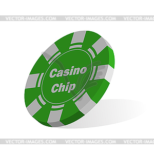 Casino feature. Volumetric for theme design - vector image
