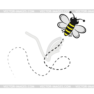 Honeybee. simple icon for theme design - vector image