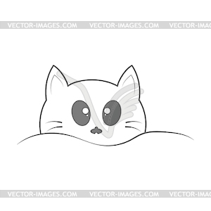 cat face outline clip art