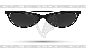 Sunglasses with black frames - vector clip art