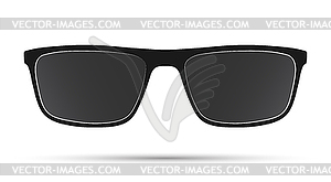 Солнцезащитные очки с черными оправами - изображение в формате EPS