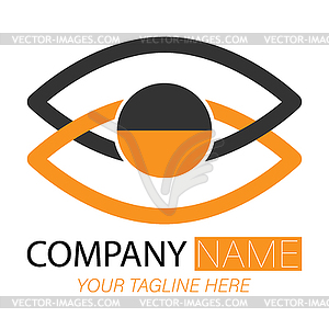 Abstract logo. Abstract eye. for logo, pic - vector clipart