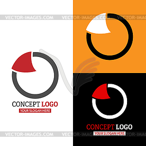 Abstract logo. for logo, sticker, or emble - vector clipart