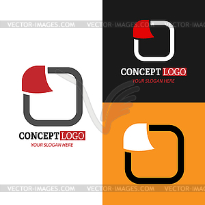 Abstract logo. for logo, sticker, or emble - vector EPS clipart