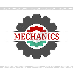 Technical logo. Color for logo, sticker or l - vector image