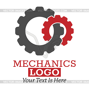 Technical logo. Color for logo, sticker or l - vector clip art
