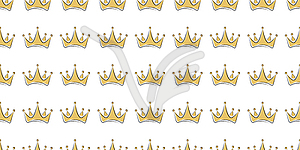 Сrown. Seamless pattern for decoration, textiles,  - vector image