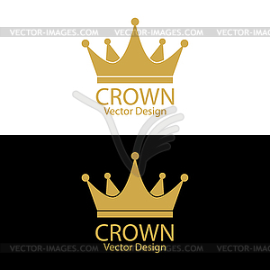 Сrown. Simple for logo, sticker, logo or cr - vector clipart / vector image