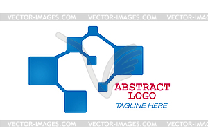Techno logo. High-tech and innovative business. - vector image