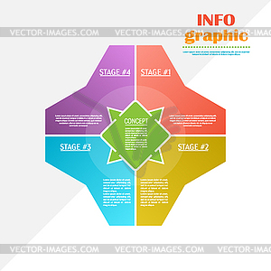 Chart for infographics. Visual description of - vector image