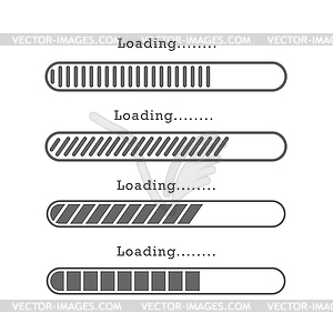 Set horizontal scale of load. Simple - vector image