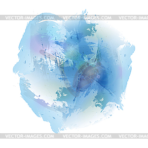 Watercolor abstraction. blue watercolor spot. - vector image